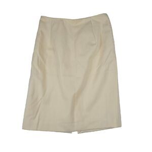 Metra Jentzen Wool Cream‎ Pencil Skirt Women's Size 16 Vintage